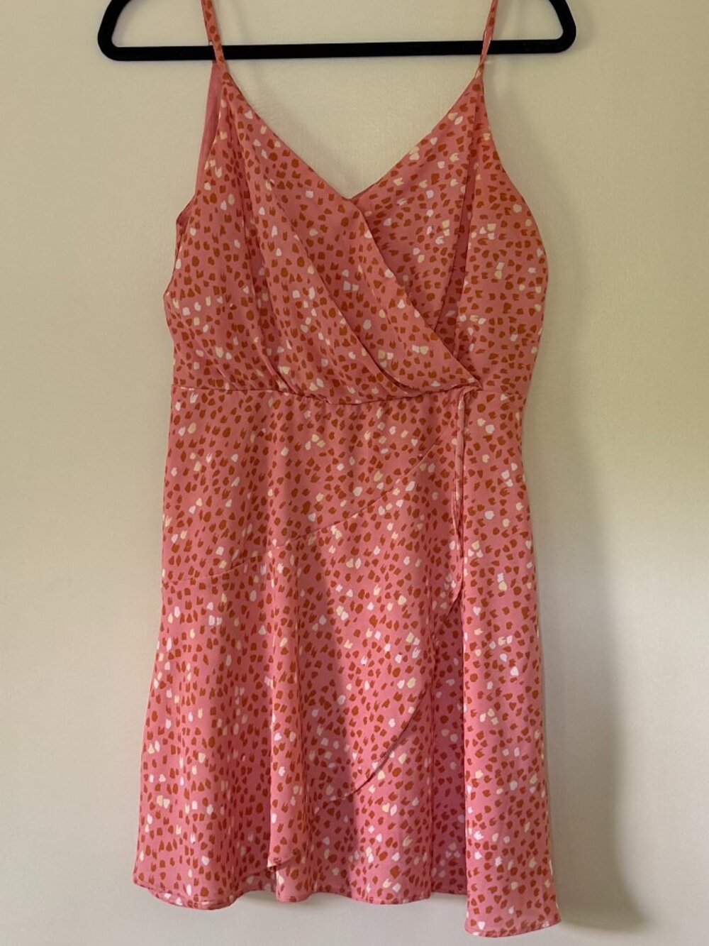 Women's Multicolor Floral Sundress L Short Strappy Ruffle